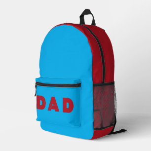 Sac À Dos Imprimé Papa [Texte Rouge en Distress]