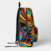 Sac À Dos Imprimé Papercut Vagues colorées (Gauche)