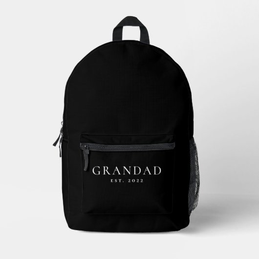 Sac À Dos Imprimé Papi Est Créé Nouveau Cadeau Pour Papi (Recto)