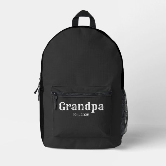 Sac À Dos Imprimé Papi établi année coutume (Recto)