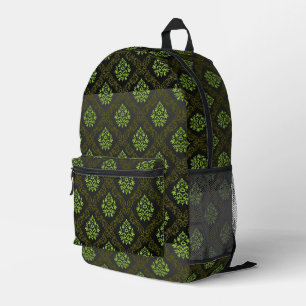 Sac À Dos Imprimé Papier peint Floral Vert