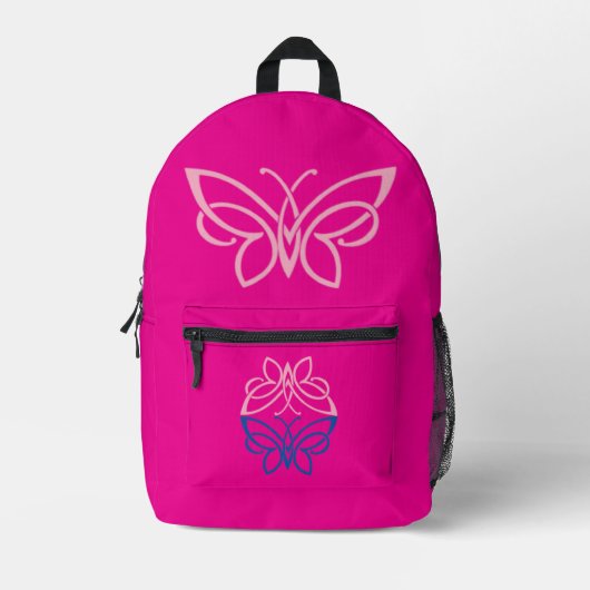 Sac À Dos Imprimé Papillon (Recto)