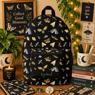 Sac À Dos Imprimé Papillon à motif de teigne noire