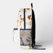 Sac À Dos Imprimé Papillon blanc et orange Rose Monogramme "B" Backp (Droite)