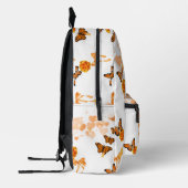 Sac À Dos Imprimé Papillon blanc et orange Rose Monogramme "B" Backp (Gauche)