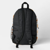Sac À Dos Imprimé Papillon blanc et orange Rose Monogramme "B" Backp (Verso)