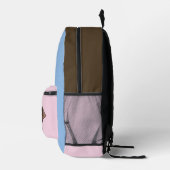 Sac À Dos Imprimé papillon bleu (Droite)