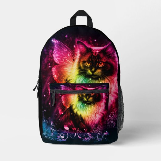 Sac À Dos Imprimé Papillon Coloré Kitty (Recto)