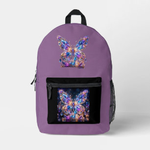 Sac À Dos Imprimé Papillon Cristal Arc-en-Ciel Étincelle Colorée