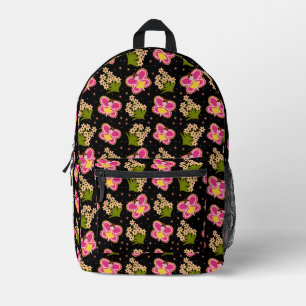 Sac À Dos Imprimé Papillon et fleurs motif