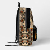 Sac À Dos Imprimé Papillon Monarque Posant la nature Personnalisé (Gauche)