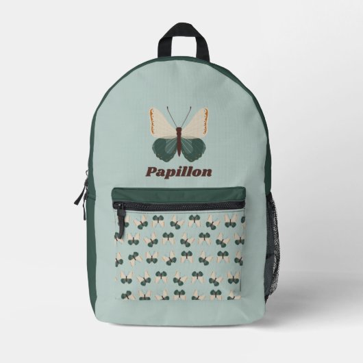 Sac À Dos Imprimé Papillon vert (Recto)