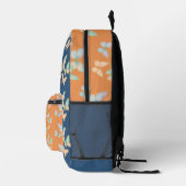 Sac À Dos Imprimé Papillon Vert Pêche Nom Modifiable (Droite)