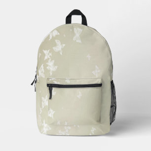 Sac À Dos Imprimé Papillons blancs