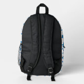 Sac À Dos Imprimé Papillons bleus avec nom (Verso)