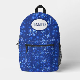 Sac À Dos Imprimé Papillons bleus de minuit