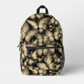 Sac À Dos Imprimé Papillons d'or (Recto)