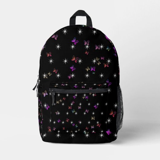 Sac À Dos Imprimé papillons étoiles  (Recto)