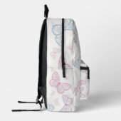 Sac À Dos Imprimé Papillons Pastel personnalisés (Gauche)