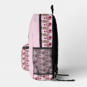 Sac À Dos Imprimé Papillons Unicorne Et Fleurs Personnalisés (Droite)