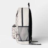 Sac À Dos Imprimé Pâques carreaux marron (Droite)