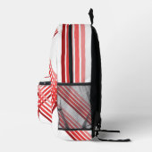 Sac À Dos Imprimé Paquet arrière - Traverses rouges croisées (Droite)