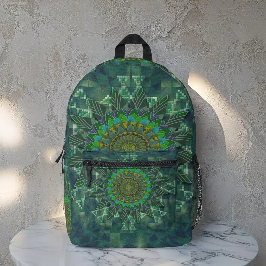 Sac À Dos Imprimé Parameterisation des carrés floraux feuillus
