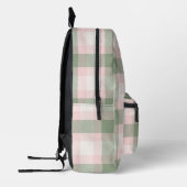 Sac À Dos Imprimé Paraphe Monogramme Plaid Pink Fille (Gauche)