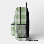 Sac À Dos Imprimé Paraphe Monogramme Vert En vichy Buffalo Check (Droite)