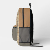 Sac À Dos Imprimé Parchemin Plaid Moderne (Droite)