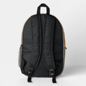 Sac À Dos Imprimé Parchemin Plaid Moderne (Verso)