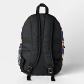 Sac À Dos Imprimé Parler Texte bleu Voyage (Verso)