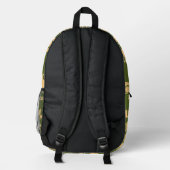 Sac À Dos Imprimé Parler texte Voyage vert (Verso)