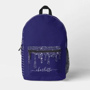 Sac À Dos Imprimé Parties scintillant de la marine moderne Bleu Bleu