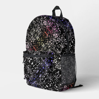 Sac À Dos Imprimé Parties scintillant en verre bleu rouge Faux Éclat