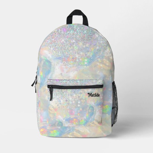 Sac À Dos Imprimé parties scintillant fausse de gemstone opal (Recto)