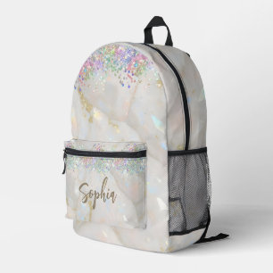 Sac À Dos Imprimé Parties scintillant Holographique moderne Opal Gem