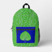 Sac À Dos Imprimé Parties scintillant moderne plumes de paon (Recto)