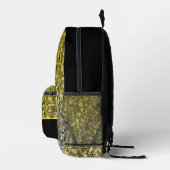 Sac À Dos Imprimé Parties scintillant or argent scintille noir Nom p (Droite)