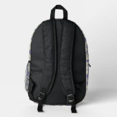 Sac À Dos Imprimé Partitions et Instruments VioletCream ID481 (Verso)