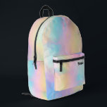 Sac À Dos Imprimé Pastel abstrait<br><div class="desc">sac à dos arrière - plan pastel</div>