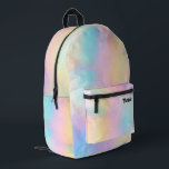 Sac À Dos Imprimé Pastel abstrait<br><div class="desc">sac à dos arrière - plan pastel</div>