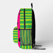 Sac à dos imprimé pastèque en rose et vert (Droite)