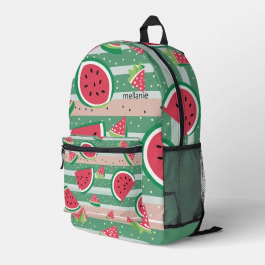 Sac À Dos Imprimé Pastèque personnalisable (Coin arrière droit)