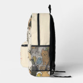 Sac À Dos Imprimé Pâtes, ailes et Whiskers (Droite)