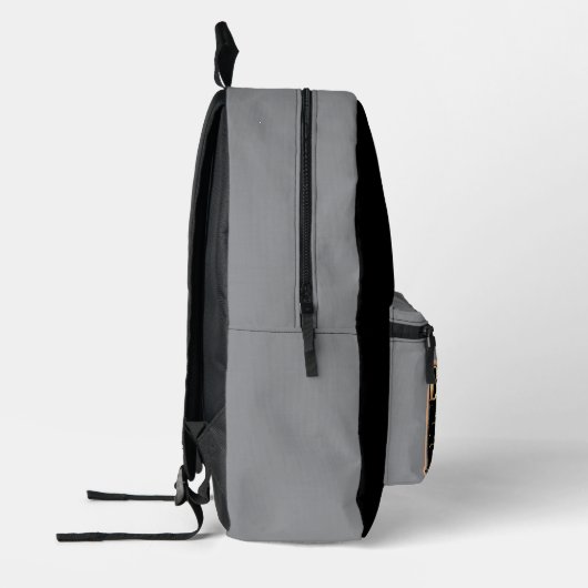 Sac À Dos Imprimé Patron de couleur noire (Gauche)