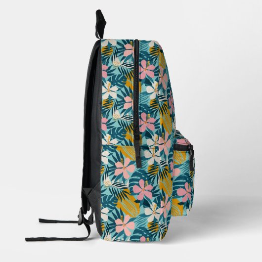 Sac À Dos Imprimé Pattern tropical hibiscus (Gauche)