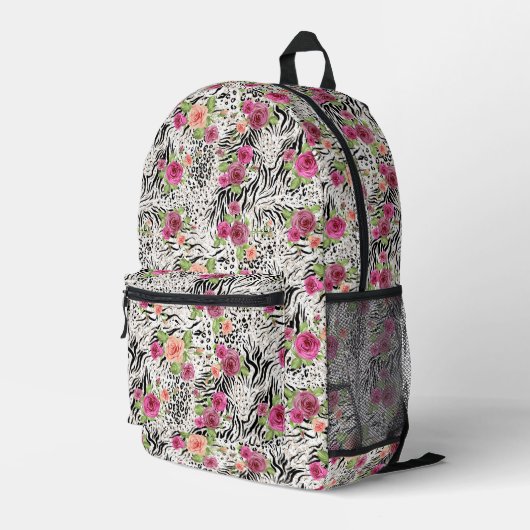 Sac À Dos Imprimé Pattern with Animal Prints (Coin arrière droit)