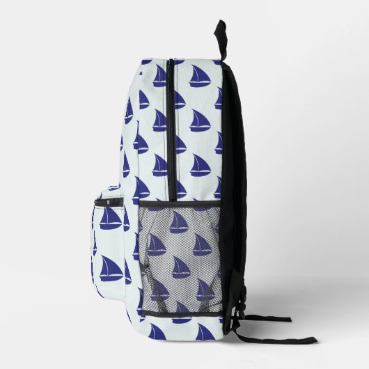 Sac À Dos Imprimé Patterns bleus (Droite)