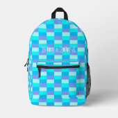 Sac À Dos Imprimé Patters bleus (Recto)